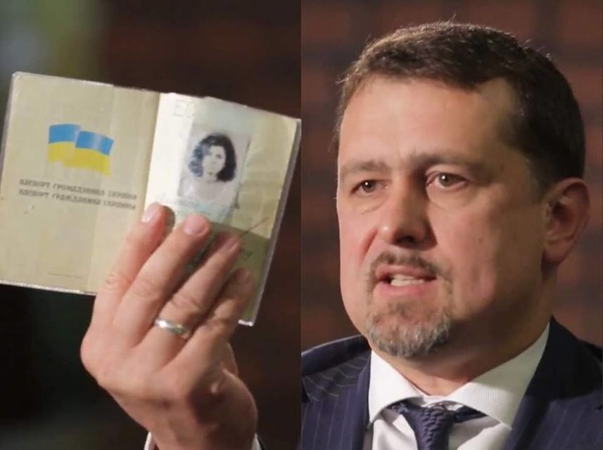 У соцмережах пишуть, що паспорт дружини, який Семочко продемонстрував в інтерв'ю, не виглядає справжнім документом (Фото: danylo.mokryk / fecebook)