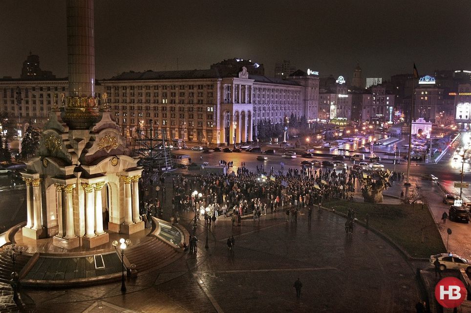 Майдан Незалежності 22 листопада 2013 року (Фото: Фото: Наталя Кравчук / НВ)
