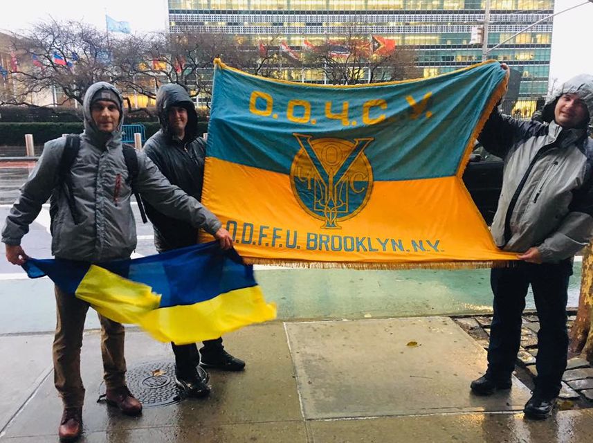  Акция проходила во время заседания Совета безопасности ООН  (Фото:  Фото: украинский Кинозал в Нью-Йорке)