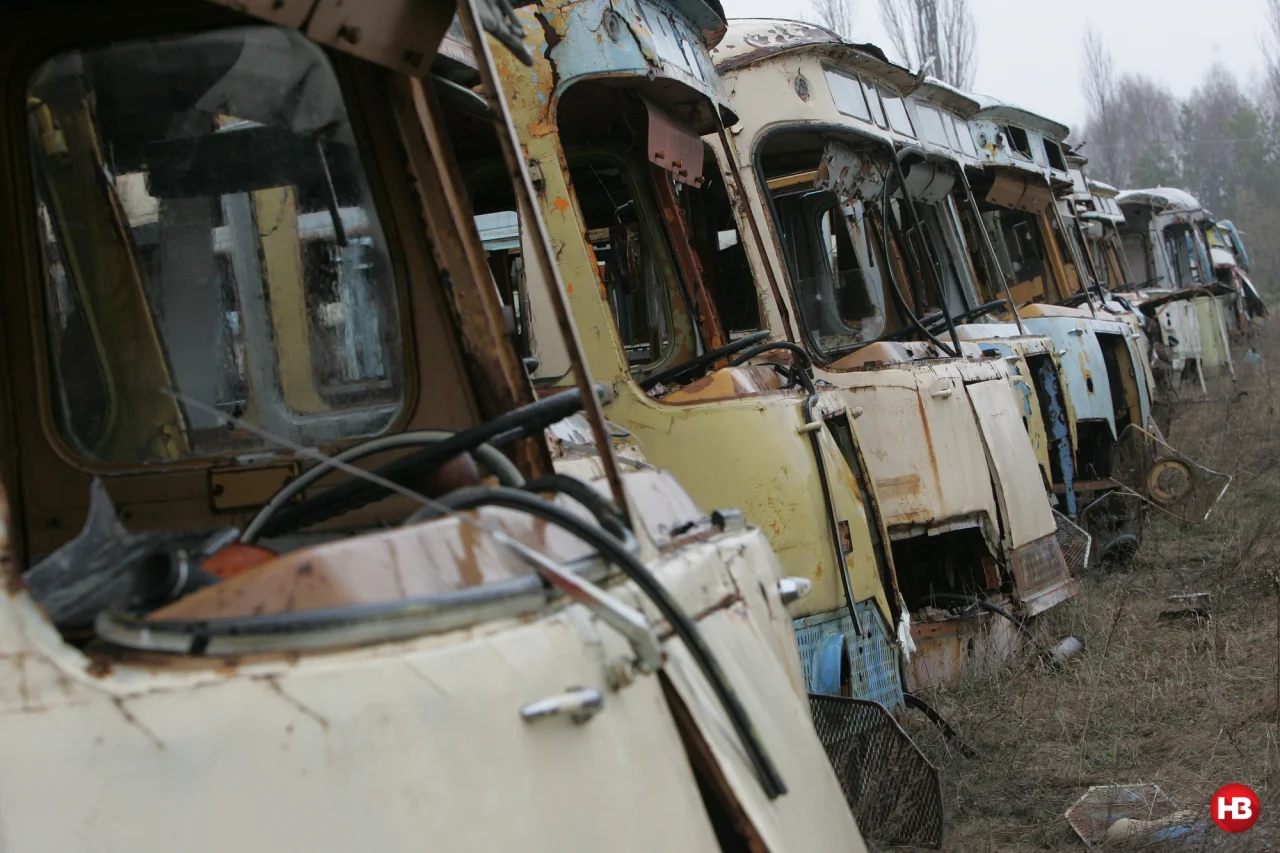 Кладовище техніки в зоні відчуження, 2006 рік (Фото: Наталя Кравчук, НВ)