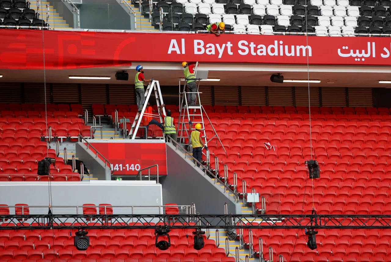Стадион Эль-Баит перед сдачей в эксплуатацию (Фото: REUTERS/Hamad I Mohammed)