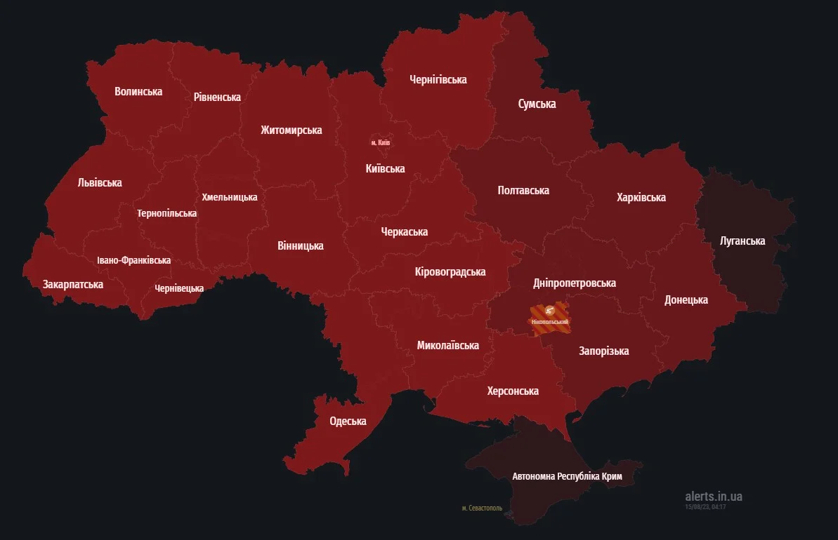 Мапа тривог