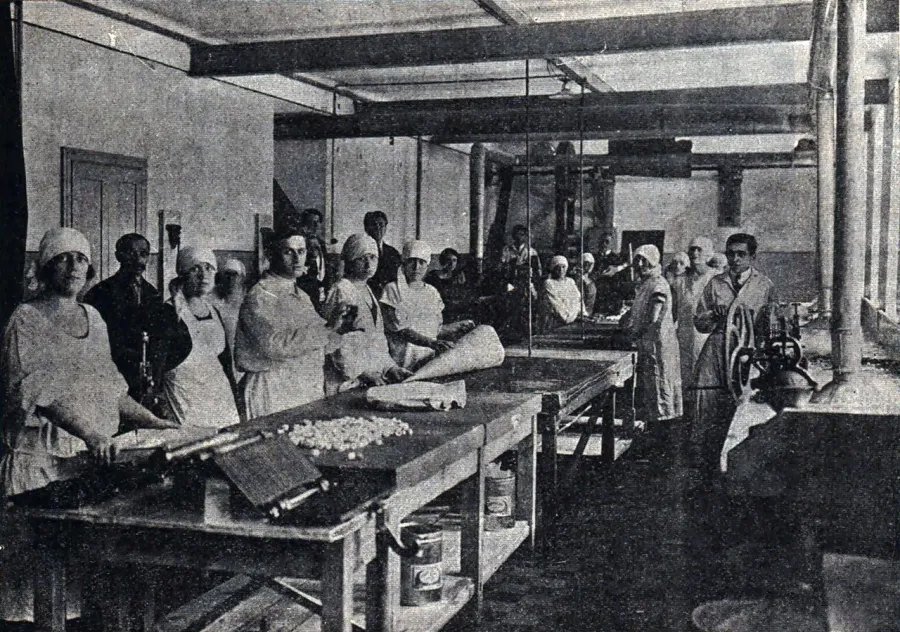 Фабрика Фортуна Нова. Робітня. 1925 року (Фото: Фотографії старого Львова)