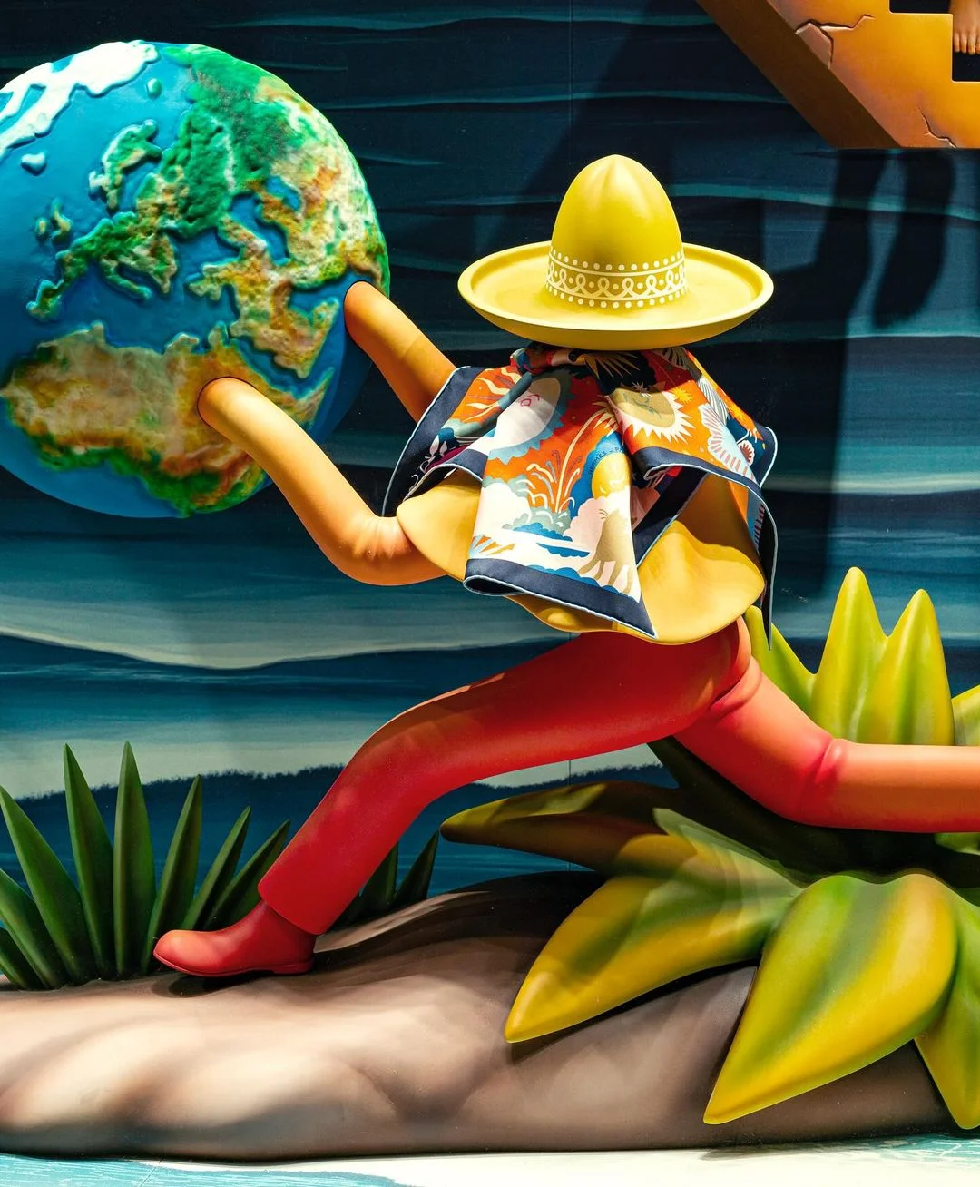 Ukrainian artist's works decorate Hermes store windows in Japan