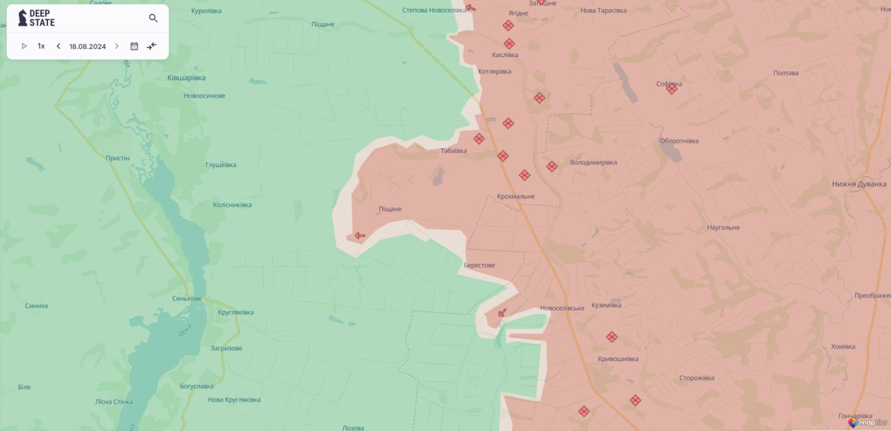 Фрагмент мапи DeepState