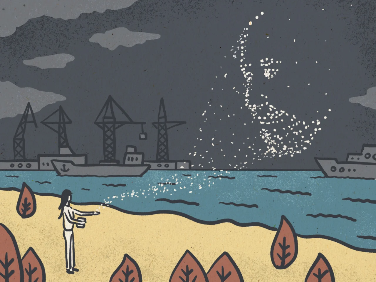 Олег Катрич заповів, щоб його прах розвіяли над Азовським морем (Фото: Ілюстратор Сашко Даниленко)