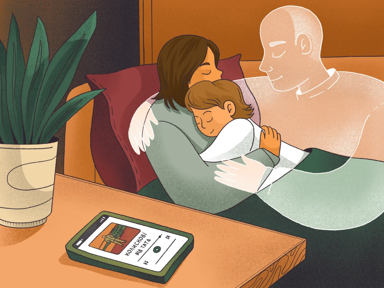 Незадовго до загибелі Юрій записав колискові для донечки (Фото: Ілюстраторка Ярослава Яцуба)