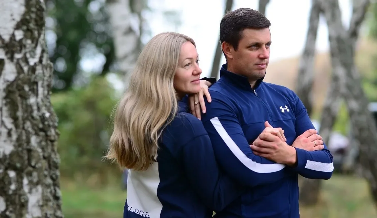 Сергій Седнєв з дружиною Мирославою (Фото: ГО «Біатлон майбутнього»)