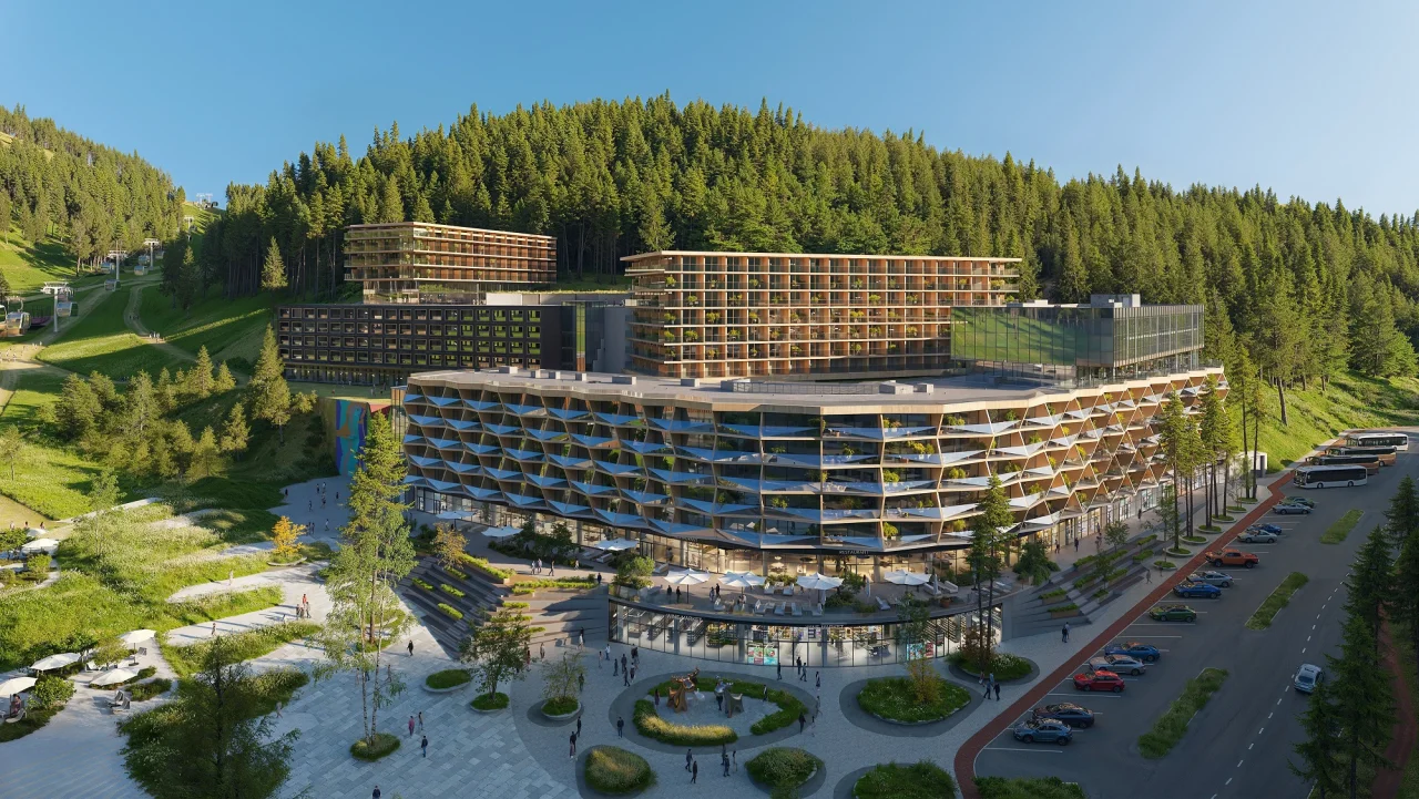 Всесезонний курорт спроєктовано згідно з міжнародними стандартами сталого розвитку та впливу (Фото: GORO Mountain resort)