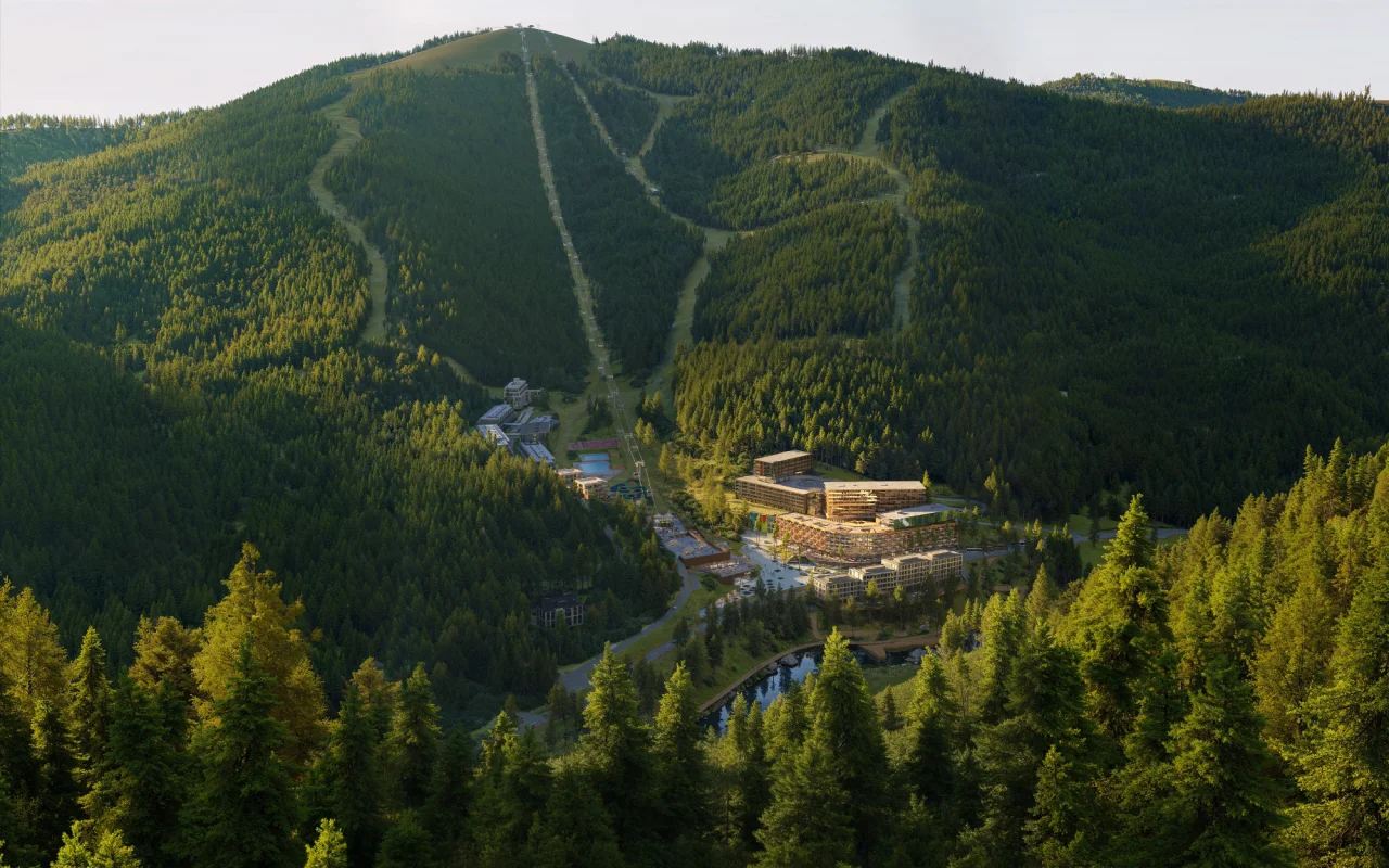 Щільність забудови зменшена задля збереження відкритого простору (Фото: GORO Mountain resort)