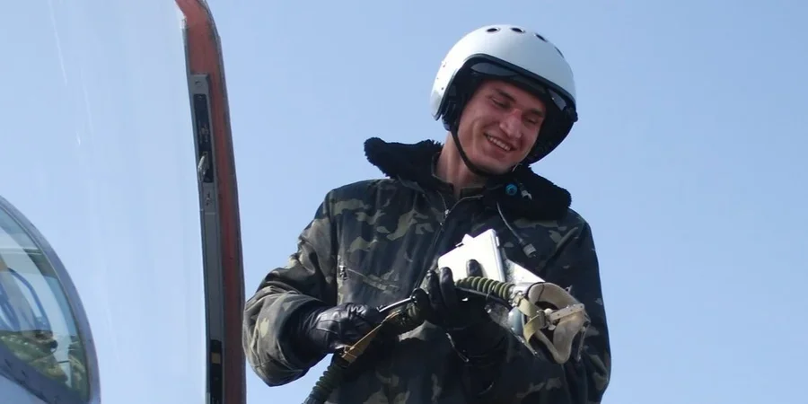 Погибший пилот Максим Устименко (Фото: Лилия Аверьянова / Facebook)