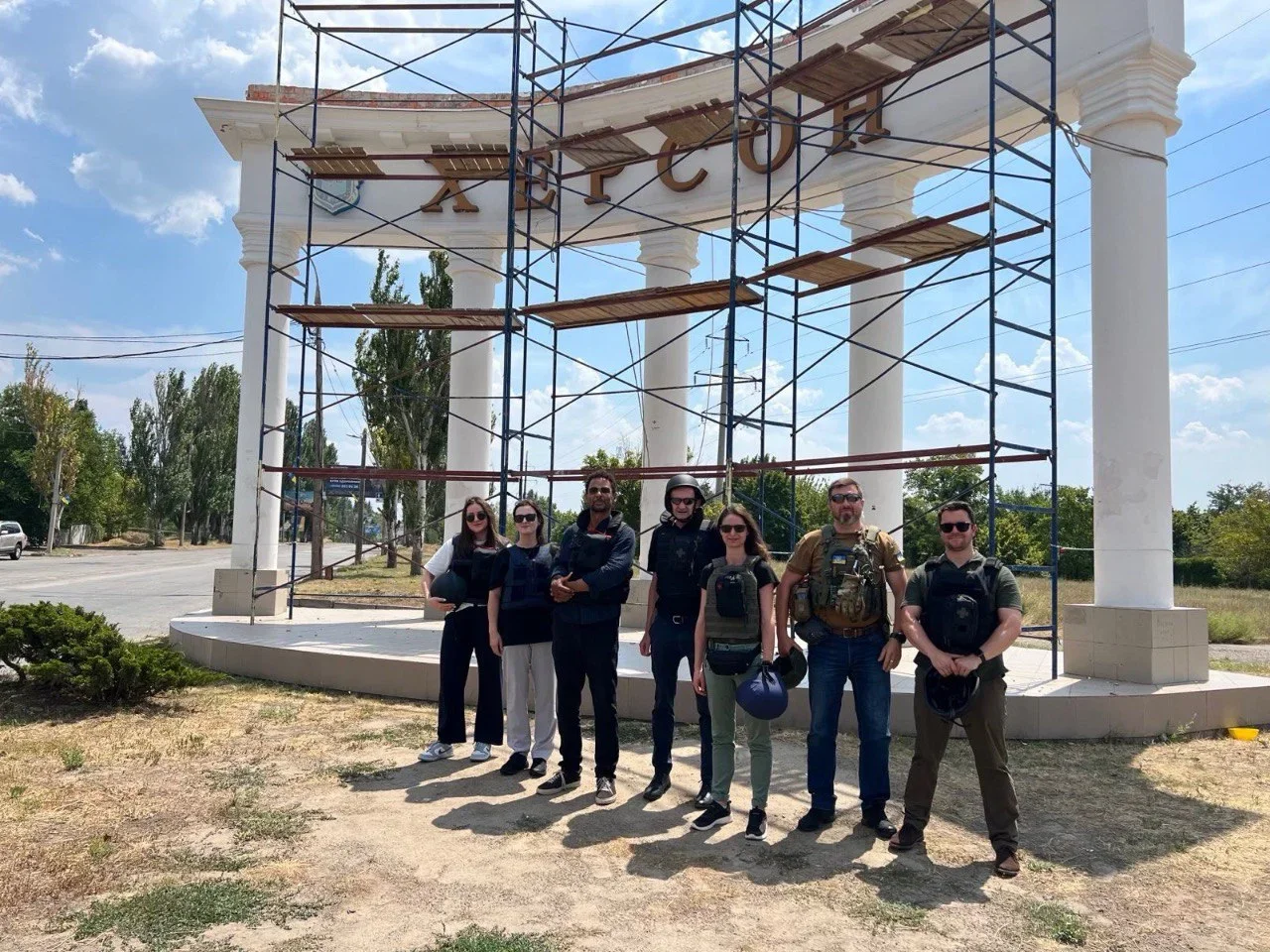 Команда Global Rights Compliance Foundation у Херсоні (Фото: Global Rights Compliance Foundation)