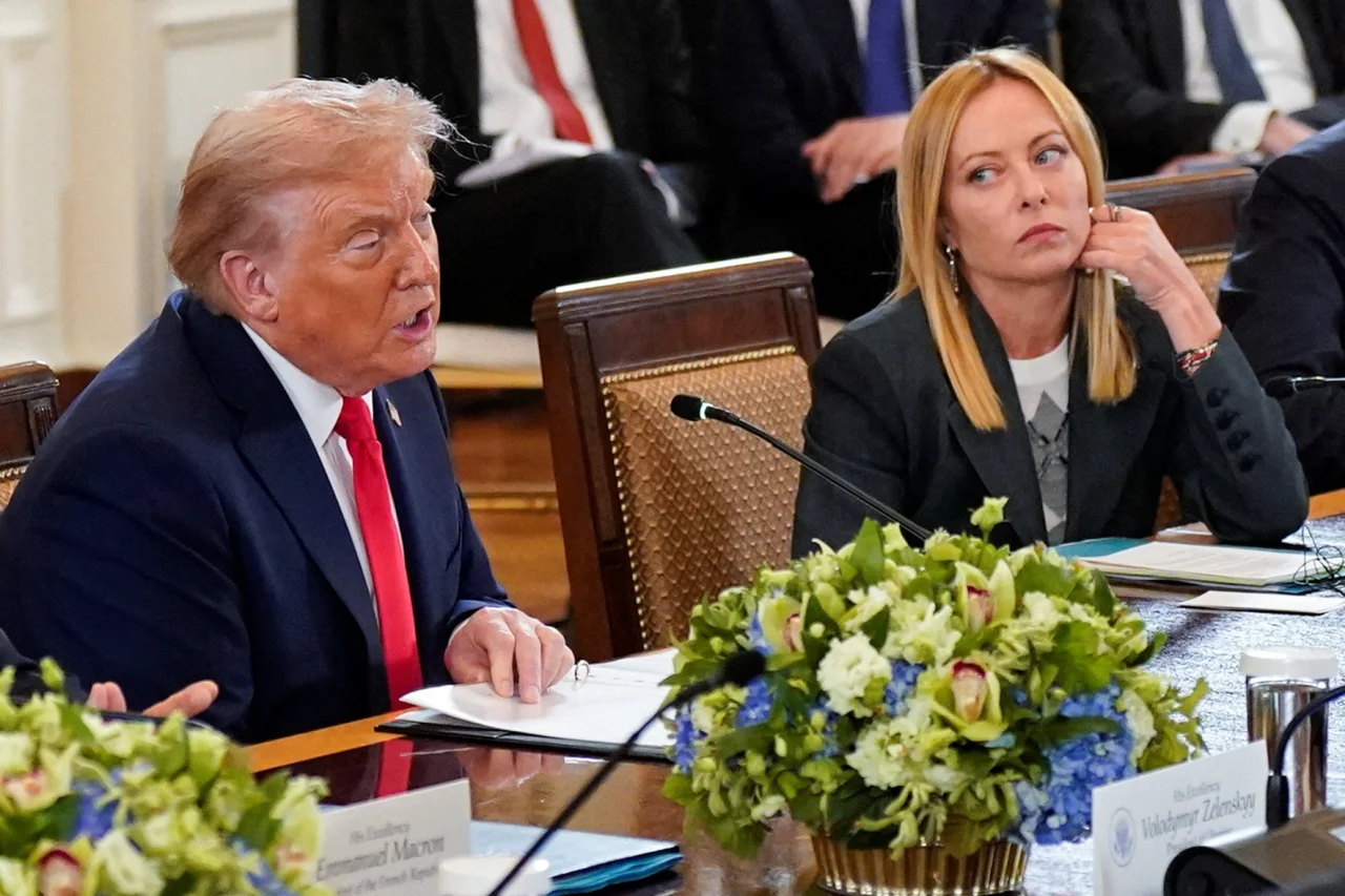 Дональд Трамп и премьер-министр Италии Джорджа Мэлони (Фото: REUTERS/Al Drago)
