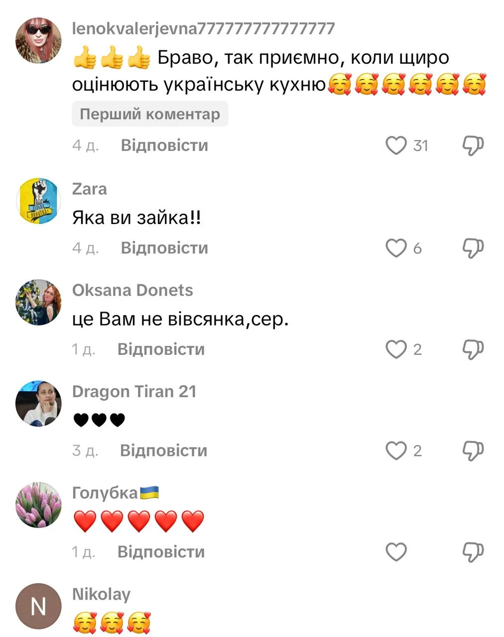 Реакціюя українців на реакцію британця на деруни (Фото: Скриншот)