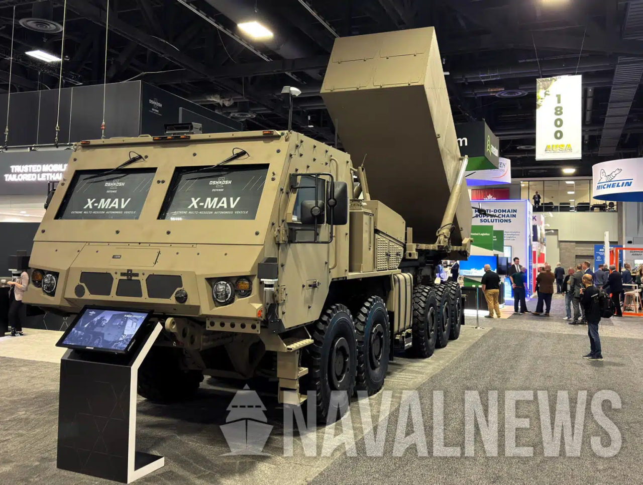 Установка X-MAV від Oshkosh, представлена на виставці в жовтні 2025 року (Фото: Naval News)