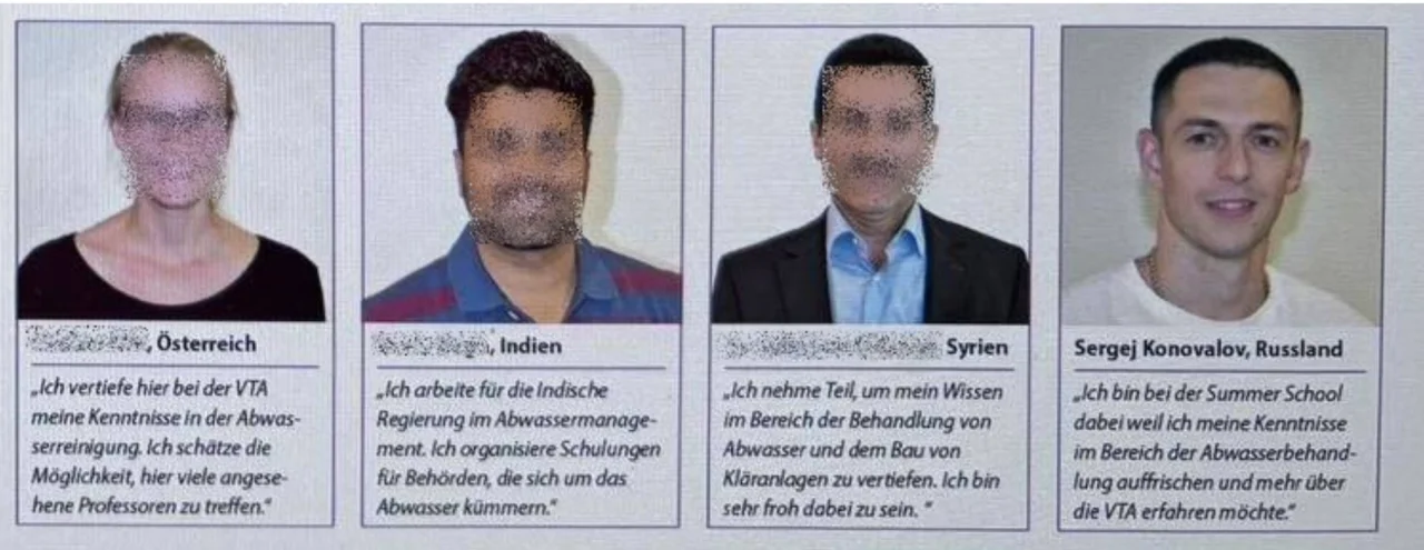 Агент ГРУ видавав себе за молодого фахівця з очищення стічних вод у липні 2018 року на літній школі Dex у селі Роттенбах в Австрії (Фото: theins.ru)