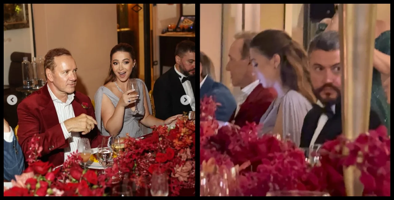 Артем Колюбаєв та Ельвіра Гаврилова на вечері, присвяченій презентації фільму Портал сили (Фото: Слідство.Інфо)