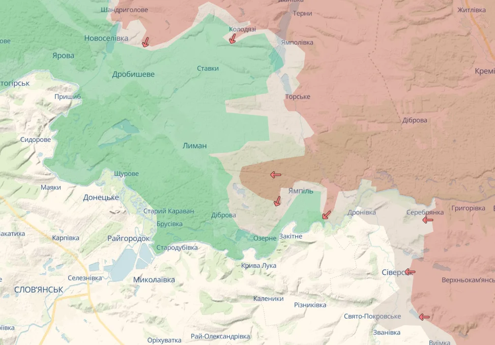 Продвижение россиян в Донецкой области (Фото: Deep State)