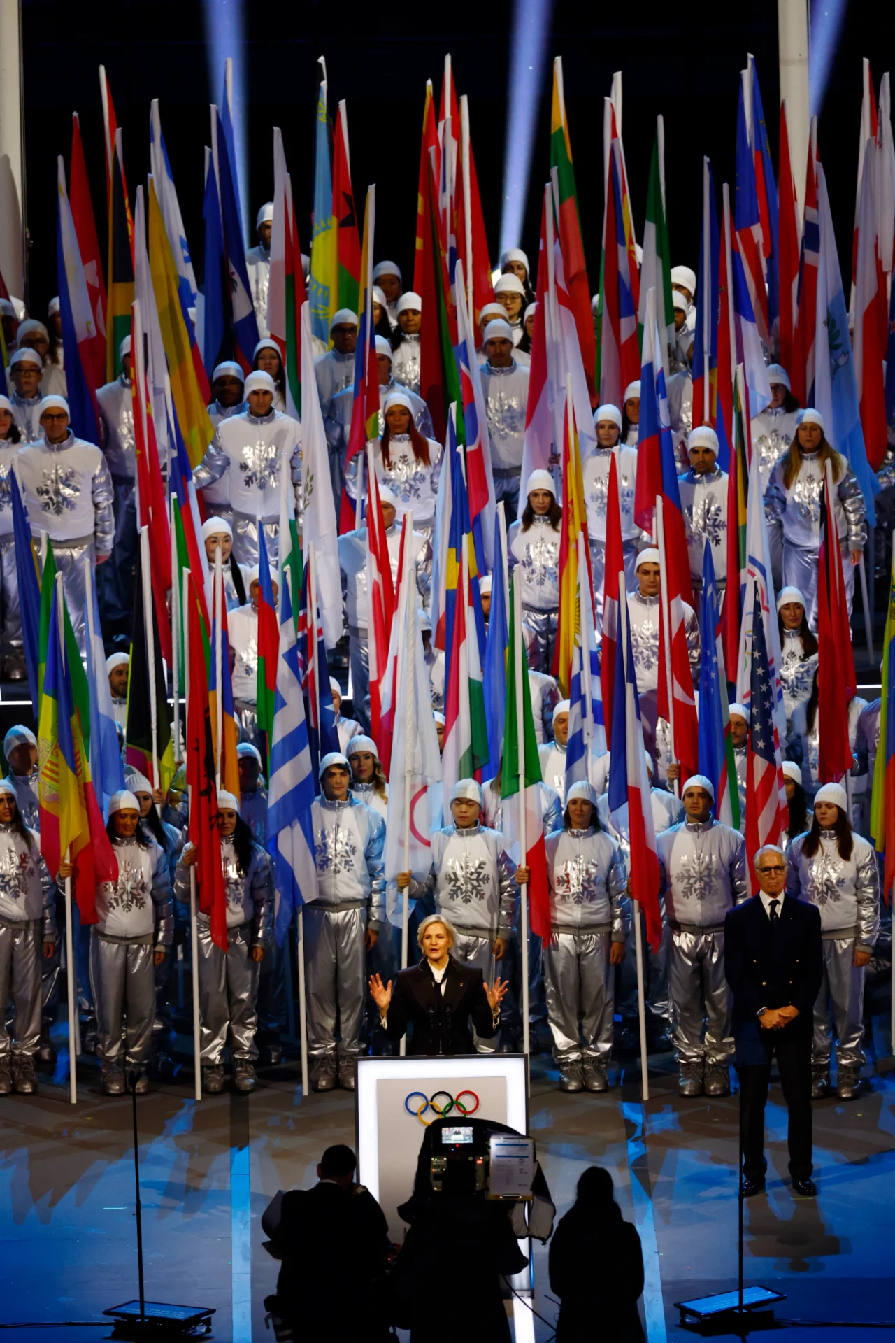 Виступ президентки МОК Кірсті Ковентрі (Фото: REUTERS/Alessandro Garofalo)