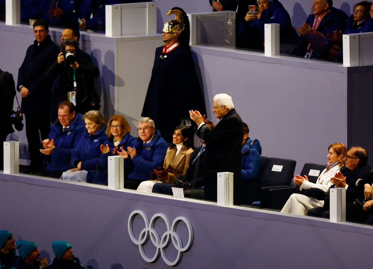 Президент Італії Серджо Матарелла оголосив Олімпійські ігри відкритими (Фото: REUTERS/Alessandro Garofalo)