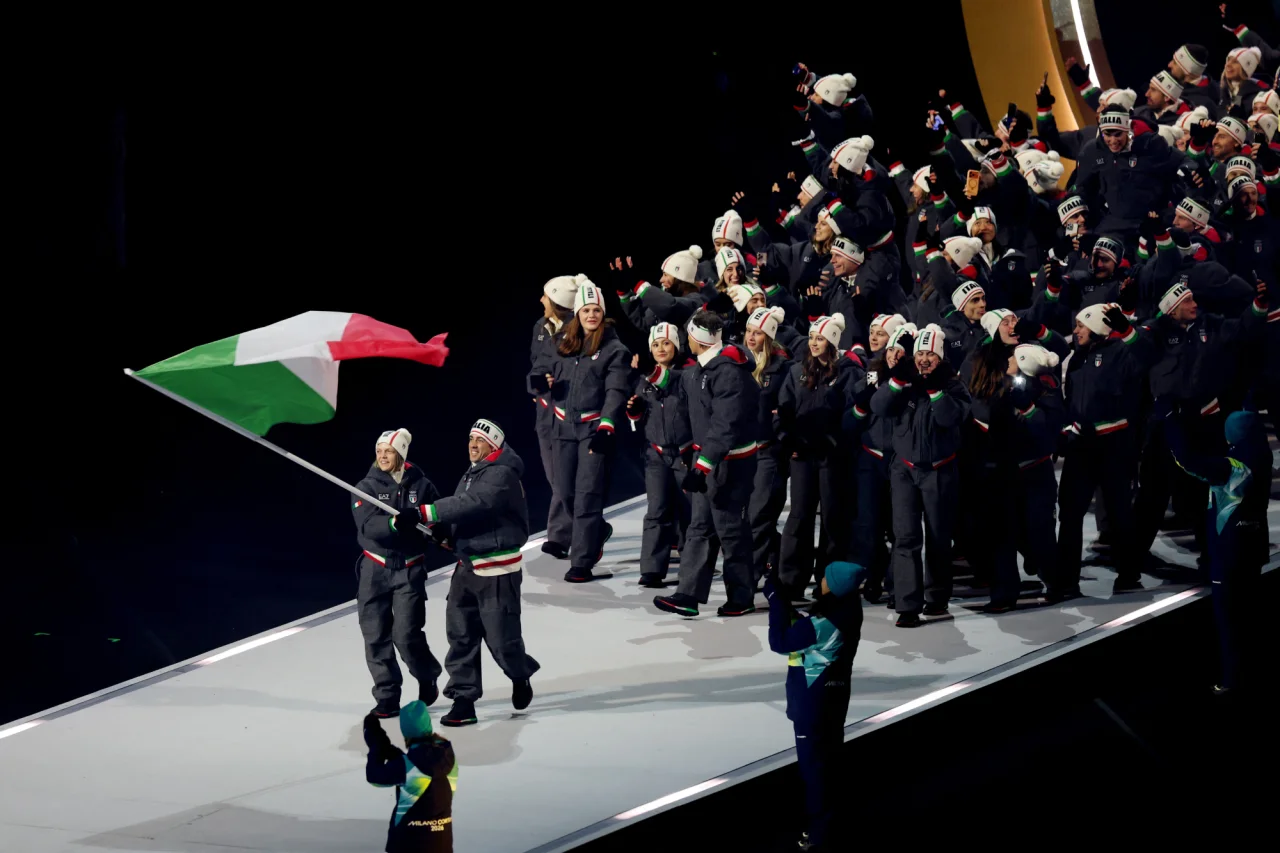 Італія на церемонії відкриття Олімпіади-2026 (Фото: REUTERS/Claudia Greco)