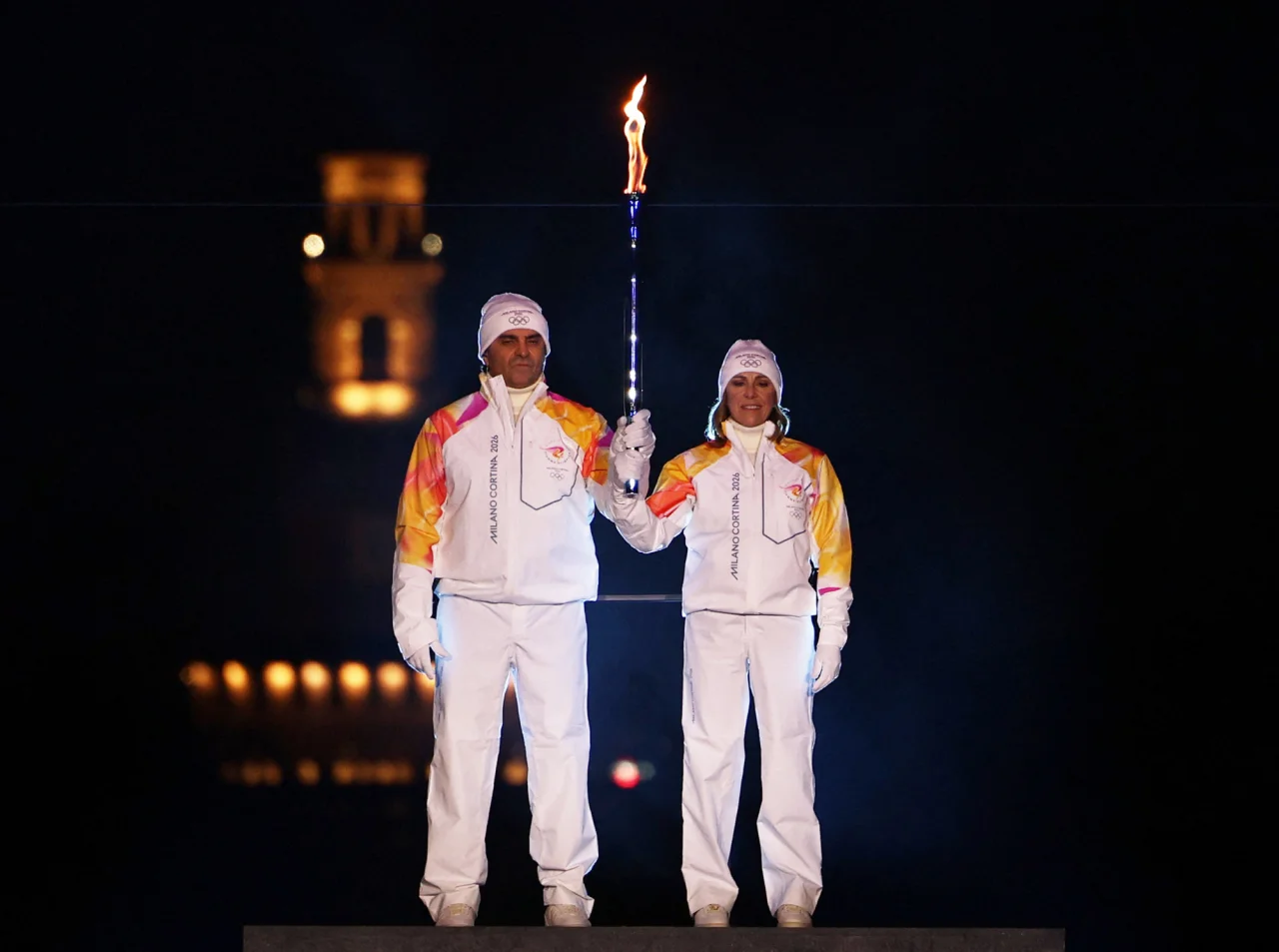 Альберто Томба і Дебора Компаньоні (Фото: REUTERS/Guglielmo Mangiapane)