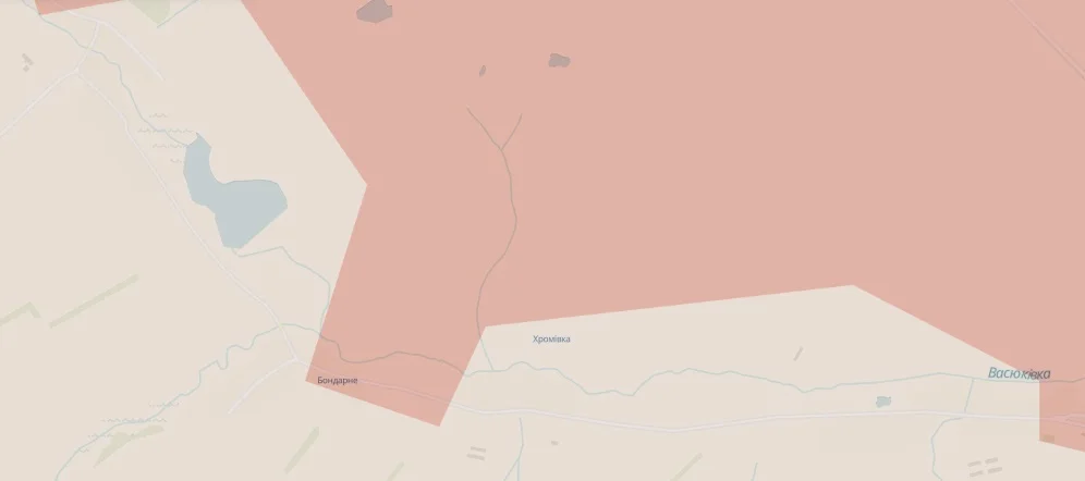 Фрагмент карты DeepState