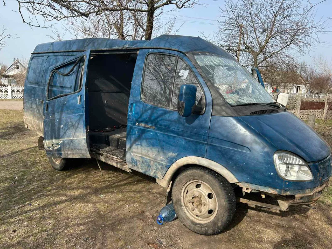 Машина Белоконей после эвакуации с места удара (Фото: Архив семьи)