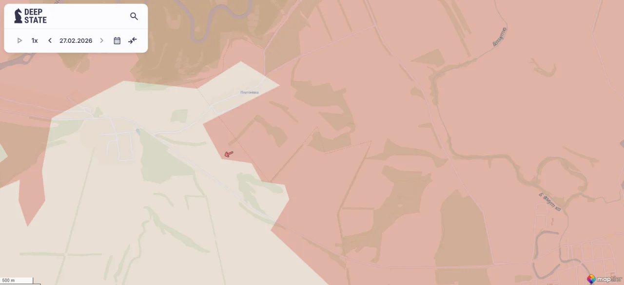 Фрагмент карты DeepState