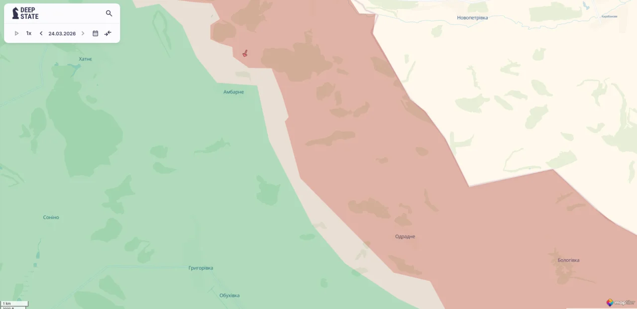 Фрагмент мапи DeepState