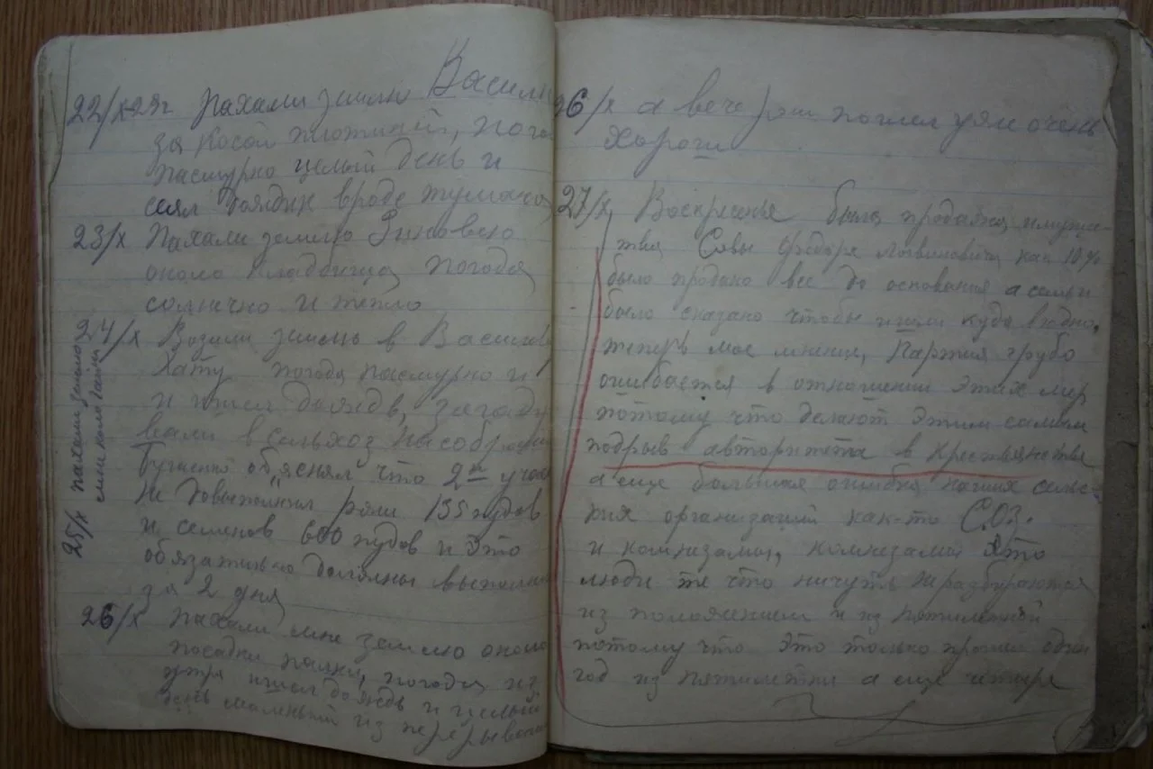 Красным карандашом следователь подчеркнул особо 