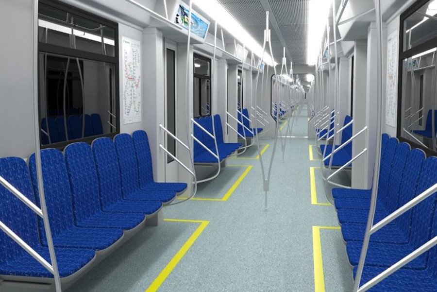 Крюківський завод показав поїзд метро з наскрізними вагонами